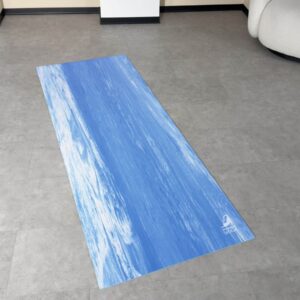 Килимок для йоги каучуковий Marjari Eco Pro Blue 4mm