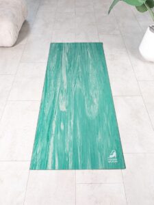 Коврик для фитнеса и йоги каучук Marjari Eco Pro Green 4mm