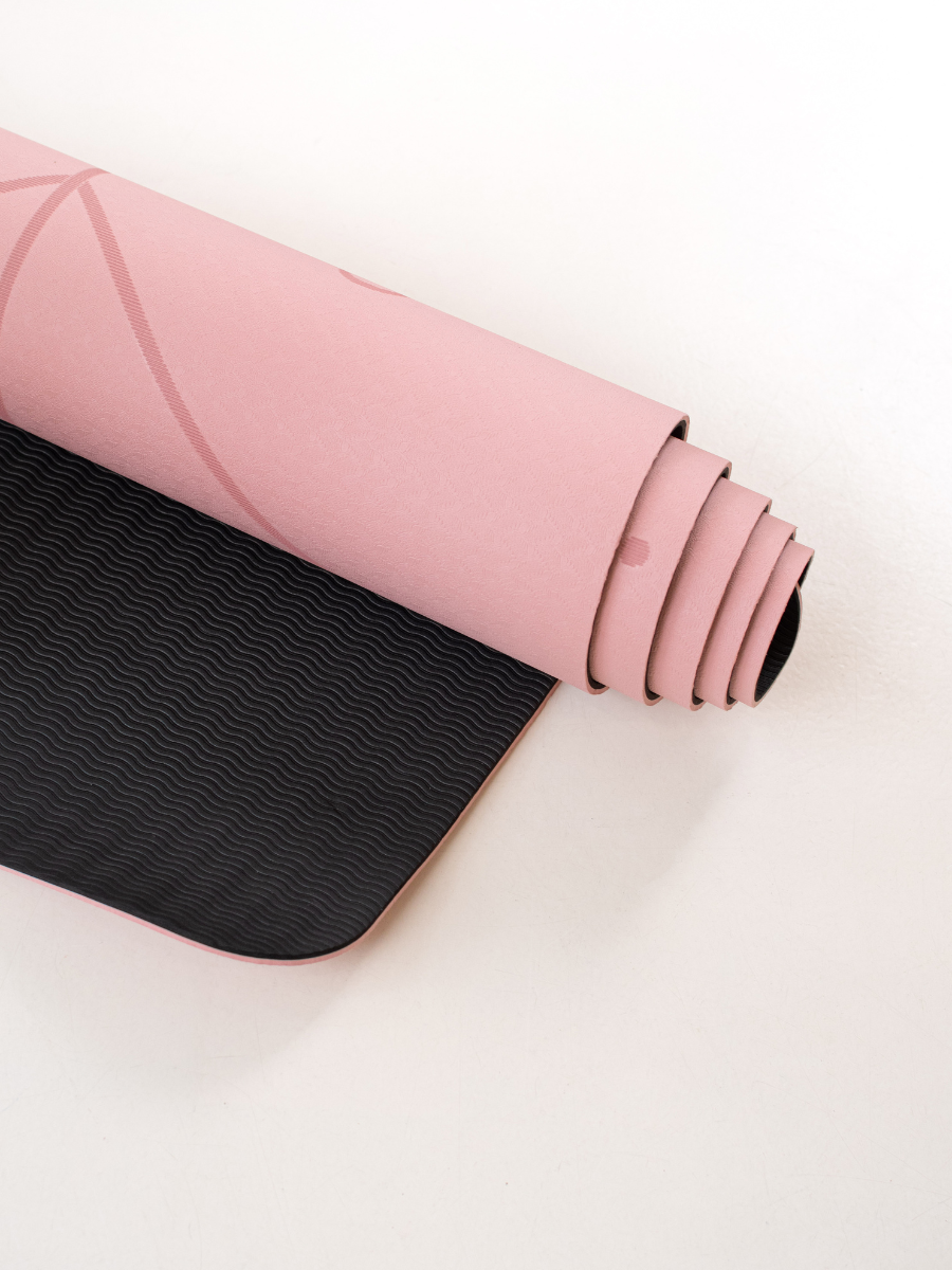 Килимок для йоги Marjari Basic Light Pink