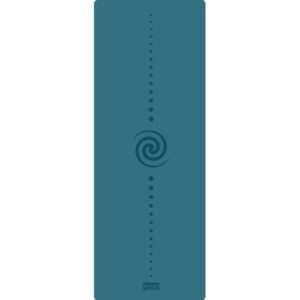 Килимок для йоги каучуковий 4 мм антиковзкий Marjari Master PRO Blue Balance