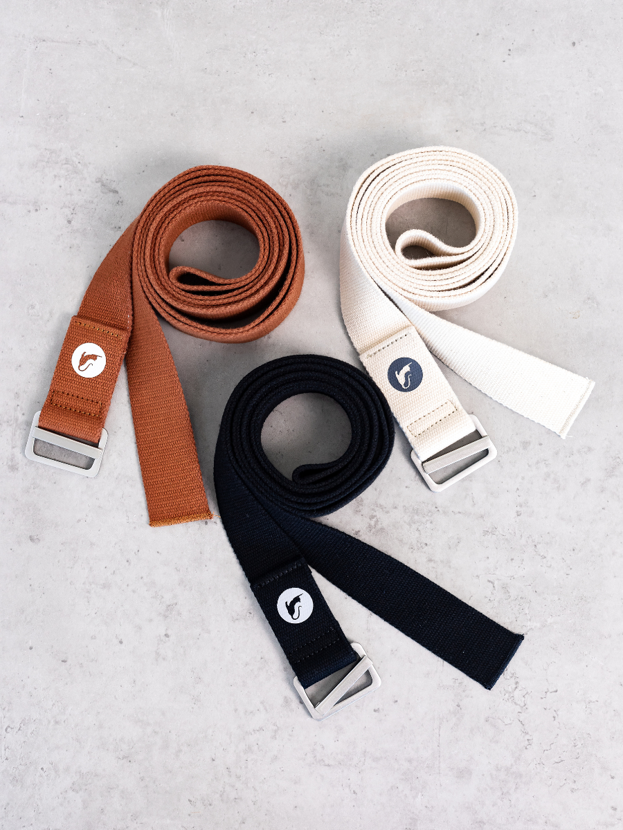 Ремінь для йоги з натуральної бавовни