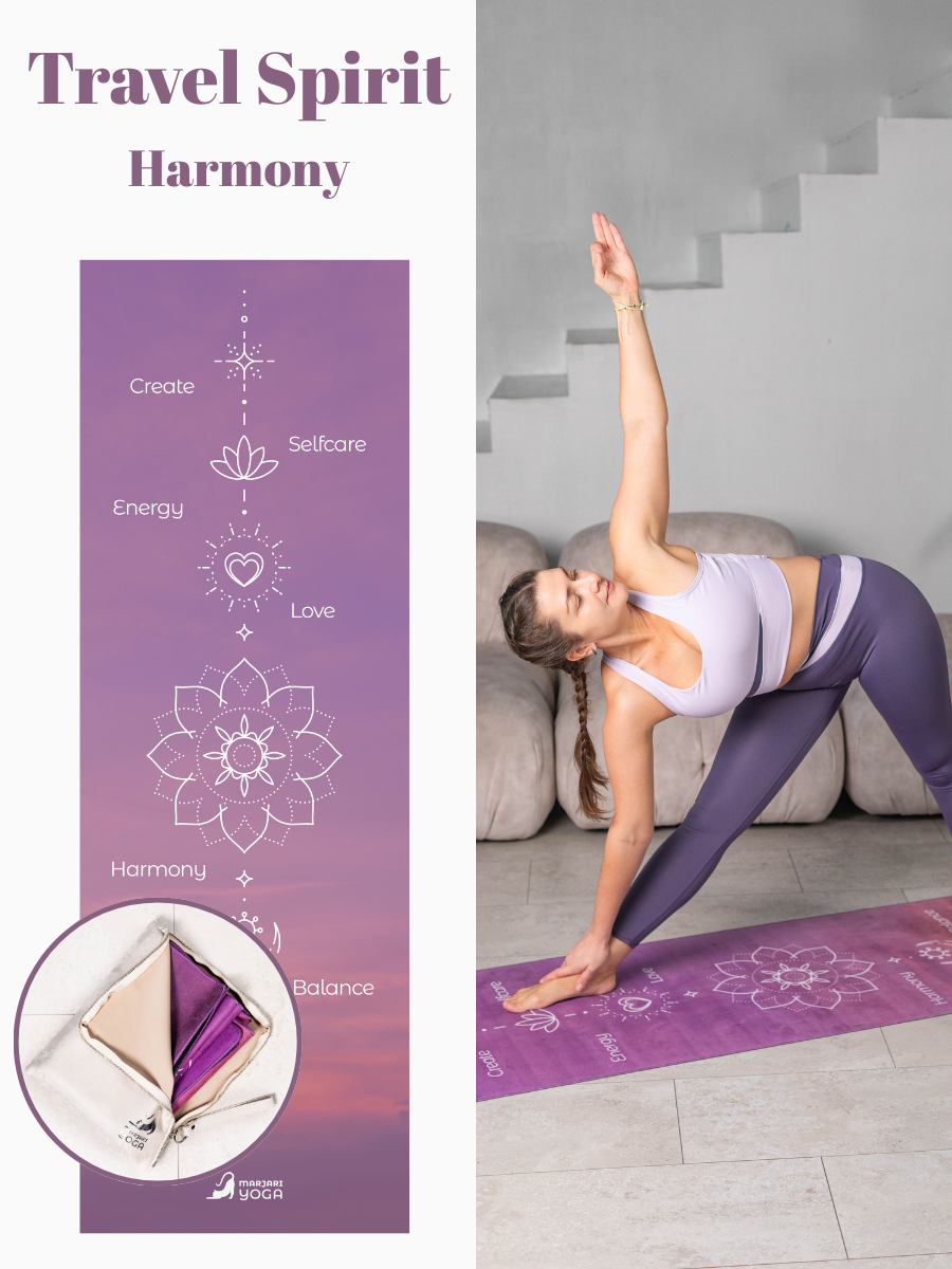 Складний килимок для йоги Marjari Travel Harmony